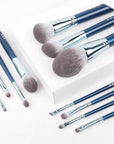 MyDestiny Azure Blue 11pcs Makeup Brush
