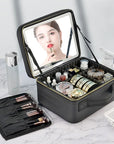 Smart LED Cosmetic Case With Mirror