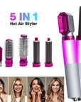 5 in 1 Hair Dryer Hot Comb Set Professional