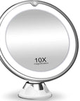 Flexible  10x Magnifying Mirror LED LightingTouch Screen