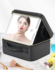 Smart LED Cosmetic Case With Mirror